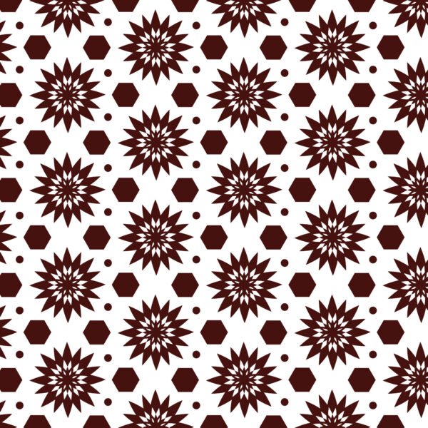 Flat Design Arabesque Seamless Pattern Wallpaper - Image 2