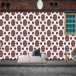 Flat Design Arabesque Seamless Pattern Wallpaper