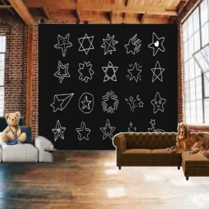 Doodle Stars Set Wallpaper