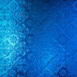 Blue Floral Pattern Wallpaper