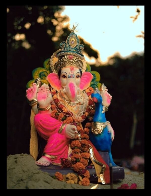 Lord Ganesha in Pink shades-Photo Frame - Image 2
