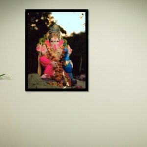 Lord Ganesha in Pink shades-Photo Frame